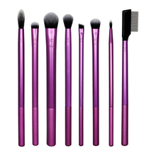 Load image into Gallery viewer, Real Techniques Everyday Eye Essentials 8-piece brush set for blending, lining, and defining eye makeup with cream, gel, or powder.