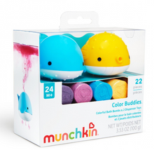 Load image into Gallery viewer, Munchkin Colour Buddies™ 20 x Moisturising Bath Bombs & 2 Toy Dispensers 24m+