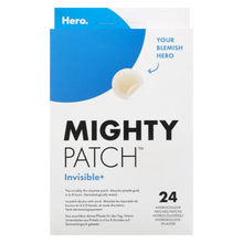 Load image into Gallery viewer, Packaging of Hero. Mighty Patch™ Invisible+ hydrocolloid pimple patches with a count of 24 patches.