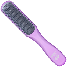 Load image into Gallery viewer, A purple hairbrush with dark grey bristles.