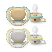 Load image into Gallery viewer, Philips Avent Soother Ultra Air 0-6M Neutral 2pcs SCF085/15