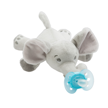Load image into Gallery viewer, Philips Avent Soother Ultra Soft With Plush Animal Elephant 0-6M