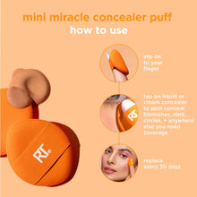 Load image into Gallery viewer, REAL TECHNIQUES MINI MIRACLE CONCEALER PUFF 6 10014300