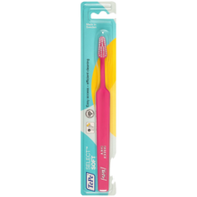 Load image into Gallery viewer, The Tepe Select Soft toothbrush in its packaging.