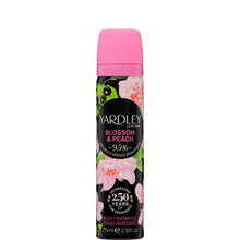 Load image into Gallery viewer, YARDLEY CHERRY BLOSSOM & PEACH BODY SPRAY 75ML