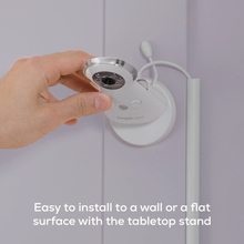 Load image into Gallery viewer, Angelcare AC25-1 nursery camera mounted on a wall with adjustable viewing angle