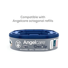 Load image into Gallery viewer, Angelcare Dress Up octagonal refill cassette with Odour Seal technology for nappy bins, available with free delivery across Malta & Gozo.