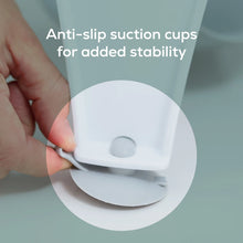 Load image into Gallery viewer, Close-up of anti-slip suction cup on Angelcare baby bath seat for added stability