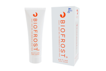 Load image into Gallery viewer, Tube and box for Biofrost Active, a cold-heat therapy gel made in Finland, 100% vegan, designed for relieving muscle and joint pain.