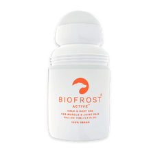 Load image into Gallery viewer, Biofrost Roll On with cold-heat therapy for joint and muscle relief, perfect for pre or post-exercise use.