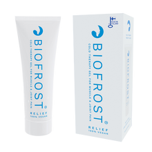 Load image into Gallery viewer, Biofrost Relief Gel 100ml provides cooling, drug-free relief for joint pain, stiffness, and muscle tension using vegan ingredients.