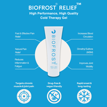 Load image into Gallery viewer, Biofrost Relief for fast-acting, plant-based relief of arthritis, inflammation, and joint discomfort with no greasy residue.