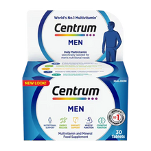 Load image into Gallery viewer, Centrum Men complete daily multivitamin specially formulated to support men’s energy, immunity, and overall wellbeing.