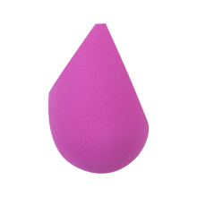 Load image into Gallery viewer, Side angle view of the purple EcoTools BioBlender makeup sponge highlighting its patented 3-edge shape.