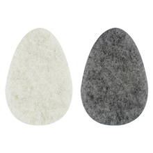 Load image into Gallery viewer, Side-by-side view of the EcoTools Citrus and Tea Tree infused facial cleansing sponges isolated on a black background.