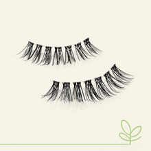 Load image into Gallery viewer, Eyecha Lake Vegan Lashes in eco-friendly packaging made with 60% recycled PET and biodegradable materials.