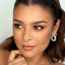 Load image into Gallery viewer, Close-up of natural Eyecha Sky lashes on model showing soft volume and length for everyday wear