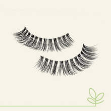Load image into Gallery viewer, yecha Lightening Sky vegan lashes flat lay showcasing their reusable, fluttery and lightweight design