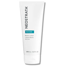 Load image into Gallery viewer, NEOSTRATA RESTORE Bionic Lotion tube (200 mL), showing the name and key ingredient 15% PHA, a soothing moisturizer for face and body.