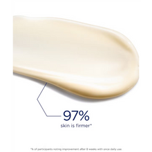 Load image into Gallery viewer, Texture swatch of NeoStrata Firming Potent Retinol Complex with text highlighting that 97% of participants noticed firmer skin after 8 weeks of once-daily use.