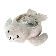 Load image into Gallery viewer, Pabobo Seal Aqua Dream plush night light with animated underwater projections creating a soothing sleep environment for babies.