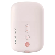 Load image into Gallery viewer, A sleek, compact pink motor unit for the Philips Avent electric breast pump, featuring digital control buttons for power, stimulation, and expression modes.