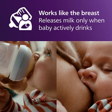 Load image into Gallery viewer, Philips Avent Natural Response teat releases milk only when baby actively drinks