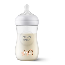 Load image into Gallery viewer, Philips Avent Natural Response Giraffe Baby Bottle 260ml with Natural Response teat