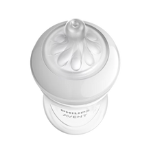 Load image into Gallery viewer, Philips Avent Natural Response baby bottle showing the soft breast-shaped teat