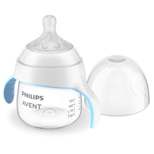 Load image into Gallery viewer, Philips Avent Natural Response Trainer Cup with cap removed, showcasing the natural-shaped teat.