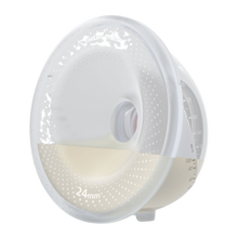 Load image into Gallery viewer, Close-up of Philips Avent 24mm silicone breast pump cup showing milk collection design.