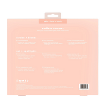 Load image into Gallery viewer, Back of Real Techniques Endless Summer kit showing brush names and descriptions.