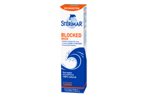 Load image into Gallery viewer, Sterimar Blocked Nose hypertonic nasal decongestant spray for children and adults, made with 100% natural sea water enriched with copper.