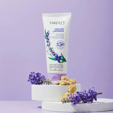 Load image into Gallery viewer, Yardley London English Lavender Nourishing Hand Cream (100ml), a vegan and cruelty-free hand moisturizer made with 97% natural ingredients, celebrating 250 years of fine fragrance.