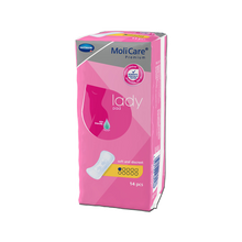 Load image into Gallery viewer, A box of MoliCare 1.5D Micro Pads.