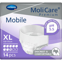 Load image into Gallery viewer, A pack of MoliCare Premium Mobile Adult Nappies (XL). 8 Drops for super protection.