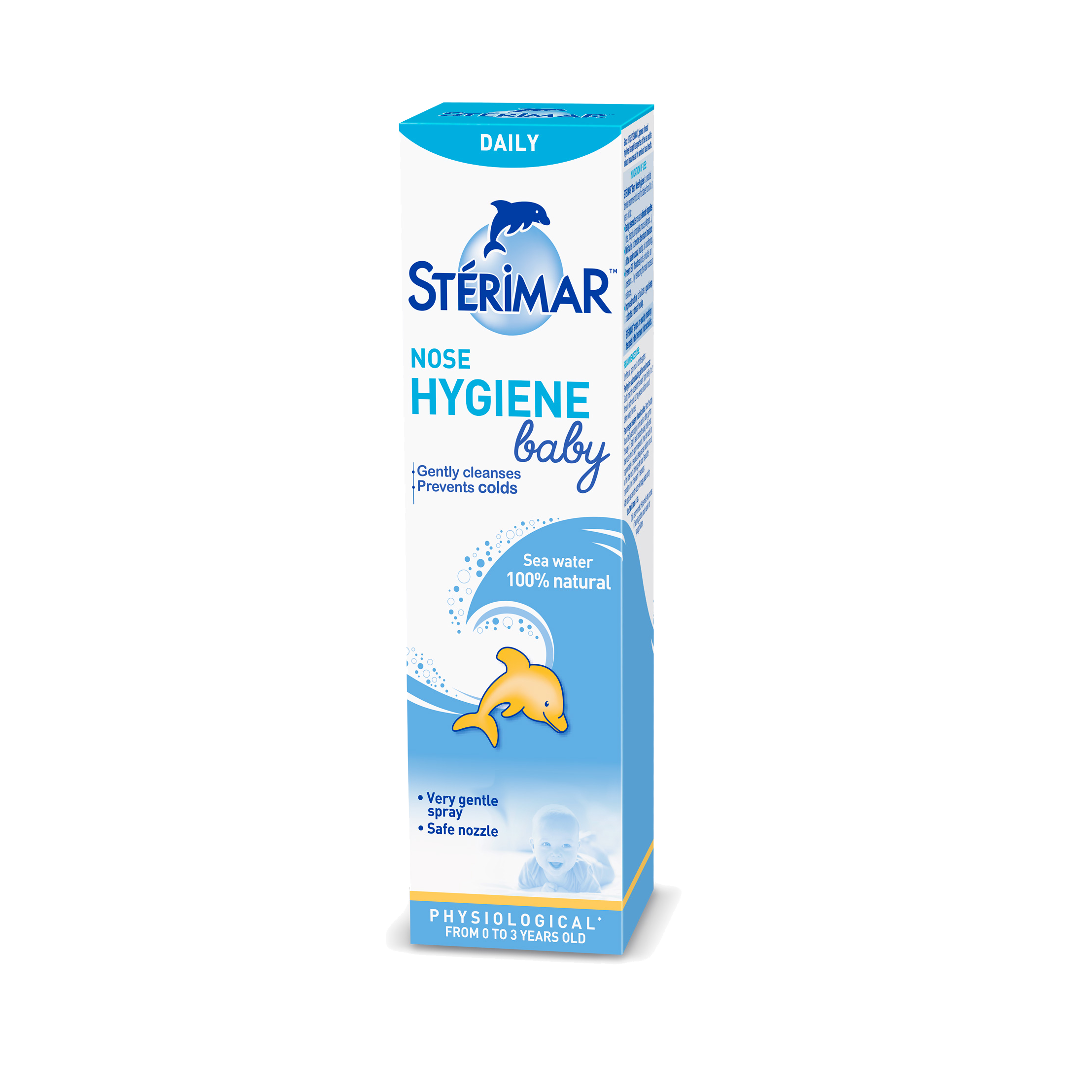 3x 100ml) Sterimar Baby Hygiene Nasal Spray 0-3 year old Cleans Nose Gentle  DHL