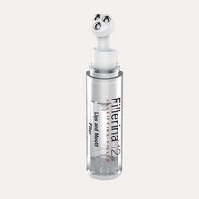 Load image into Gallery viewer, Fillerina 12 HA Densifying-Filler Lips and Mouth product in clear packaging, showcasing the three-ball metal applicator for precise application and plumping massage.