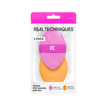 Load image into Gallery viewer, REAL TECHNIQUES MIRACLE 2IN1 POWDER PUFF DUO 10013300
