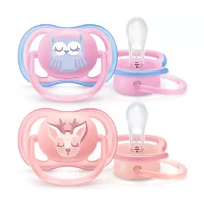 SOOTHER ULTRA AIR 0-6M GIRL OWL/DEAR 2PC