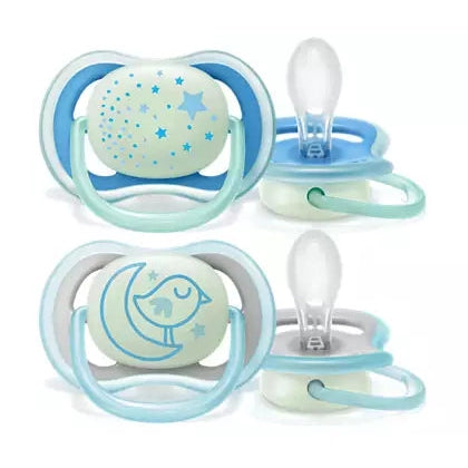 SOOTHER ULTRA AIR NIGHTIME 6-18M DECO BOY BLUE 2PC