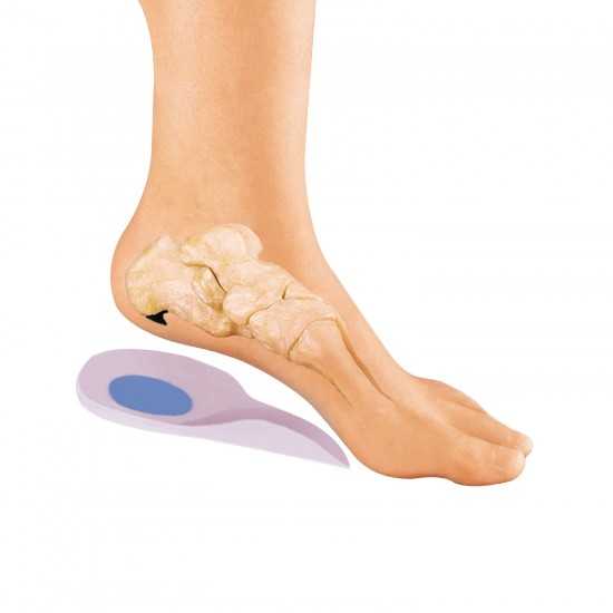 URIEL SILICONE HEEL PAD WITH ARCH SUPPORT