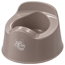 Load image into Gallery viewer, The Bébé Angel comfortable potty in taupe.
