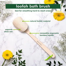 Load image into Gallery viewer, Eco Tools Bamboo &amp; Loofah Bath Brush 7401a
