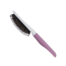 Load image into Gallery viewer, The side view of the Kent Create small cushion bristle-nylon mix brush.

