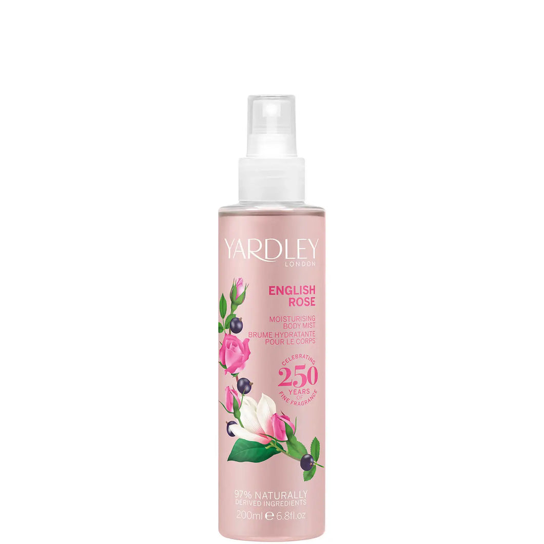 YARDLEY ROSE FRAGRANCE MIST 200ML