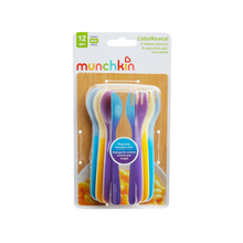 Load image into Gallery viewer, Munchkin Colour Reveal Fork and Spoon - Set of 6 - 12m+
