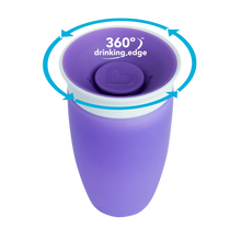 Load image into Gallery viewer, Munchkin Miracle® 360° Sippy Cup 10oz 12m+ - Purple
