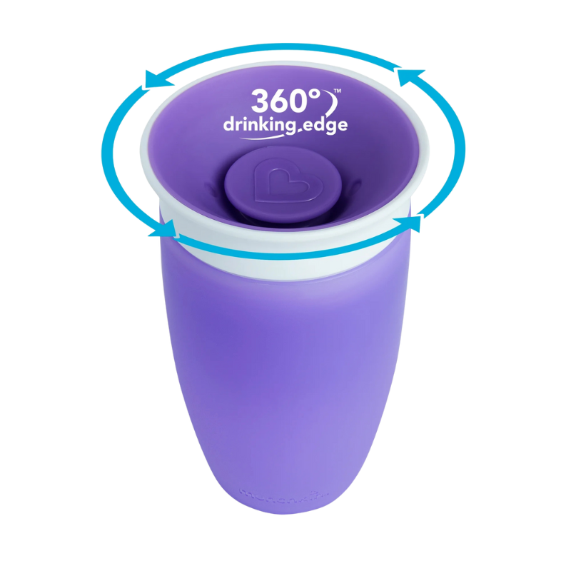 Munchkin Miracle® 360° Sippy Cup 10oz 12m+ - Purple