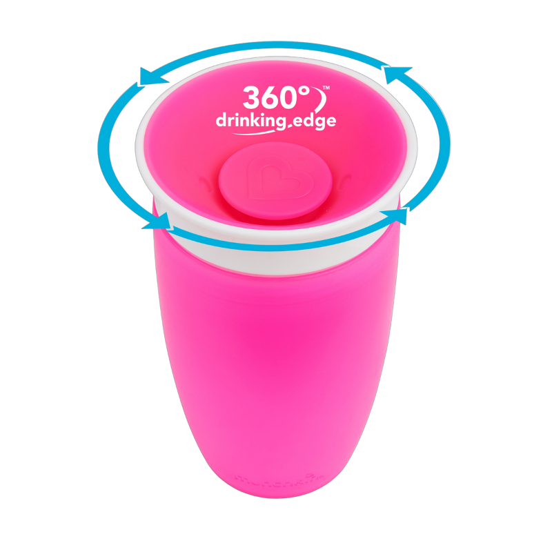 Munchkin Miracle® 360° Sippy Cup 10oz 12m+ - Pink